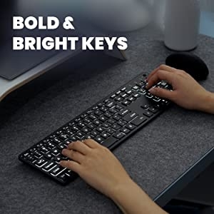 Illuminated, Bold Keys