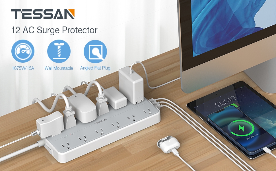 POWER BAR WITH SURGE PROTECTOR