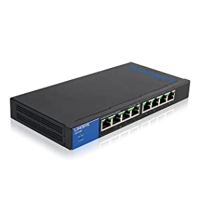 LINKSYS LGS108P 8-Port Business Gigabit PoE+ Switch