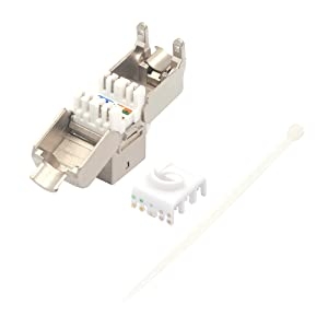 RJ45 Shielded Cat6A Keystone Jack