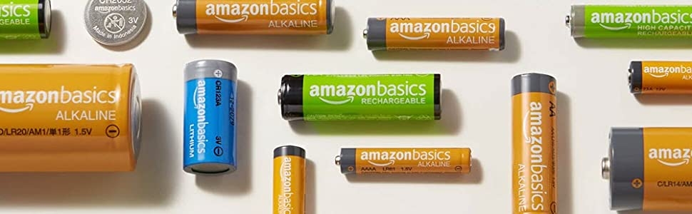 AmazonBasics Batteries: Rechargeable, Alkaline, Lithium and Coin Cell