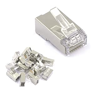 Shielded Pass-Through RJ45 CAT6 Modular Plugs